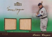2011 Topps Tribute Dual Relic #HW Honus Wagner Green Baseball Card