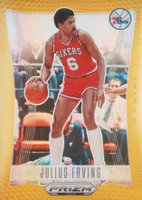 2023 Panini Prizm Deca #219 Julius Erving Gold Prizm Basketball Card