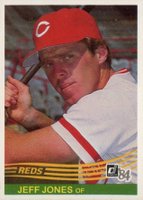 1984 Donruss #262 Jeff R Jones Baseball Card