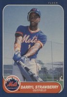 1986 Fleer #96 Darryl Strawberry Baseball Card