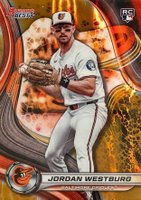 2024 Bowman's Best #11 Jordan Westburg Gold Lava Baseball Card
