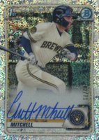 2020 Bowman Draft Chrome Draft Picks Autographs #CDAGM Garrett Mitchell Sparkle Refractor Baseball Card
