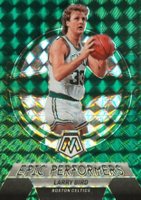 2022 Panini Mosaic Epic Performers #17 Larry Bird Green Basketball Card