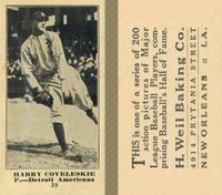 1916 Weil Baking Co. #39 Harry Coveleski Correct spelling Coveleski Baseball Card