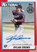 2025 Topps 1990 Topps Baseball Autographs #90ADCR Dylan Crews Baseball Card