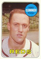1969 Topps #492 Tony Cloninger Baseball Card