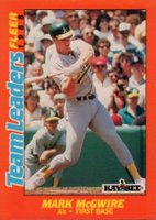 1988 Fleer Kaybee Team Leaders #21 Mark McGwire Baseball Card