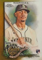2022 Topps Allen & Ginter Chrome #269 Julio Rodriguez Gold Refractor Baseball Card
