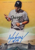 2014 Bowman Platinum Autograph Prospects #AP-JA Jose Abreu Gold Refractor Baseball Card