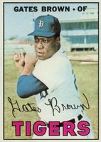 1967 Topps #134 Gates Brown Baseball Card