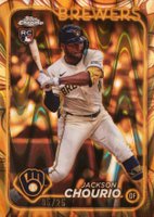 2024 Topps Gilded Collection #61 Jackson Chourio Gold Raywave Baseball Card