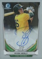 2014 Bowman Chrome Autograph Prospects #RH Ryon Healy Baseball Card