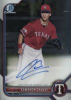 2022 Bowman Chrome Prospect Autographs #CPACCY Cameron Cauley Baseball Card