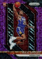 2018 Panini Prizm #289 Mikal Bridges Fast Break Prizm-Purple Basketball Card