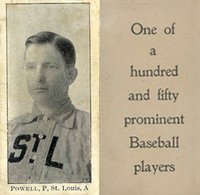 1903 Breisch-Williams (Type 1) !  # Jack Powell St. Louis Baseball Card
