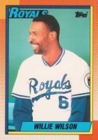 1990 Topps Tiffany #323 Willie Wilson Baseball Card