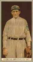 1912 Brown Backgrounds Broadleaf #80 Robert Higgins Baseball Card
