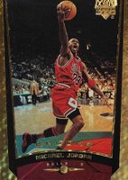 1998 Upper Deck Encore #91 Michael Jordan Gold F/X Basketball Card