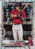 2021 Bowman Chrome Prospects #BCP142 Corbin Carroll Speckle Refractor Baseball Card