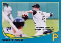 2013 Topps Update #US265 Gerrit Cole Wal-Mart Blue Border Baseball Card