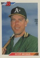1992 Bowman #527 Scott Brosius Baseball Card
