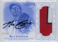 2015 Topps Dynasty Autograph Patch #APSC4 Max Scherzer Baseball Card