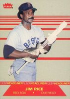 1987 Fleer Headliners #6 Jim Rice Baseball Card
