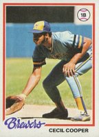 1978 Topps #154 Cecil Cooper Baseball Card