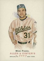 2007 Topps Allen & Ginter #195 Mike Piazza Baseball Card