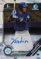 2019 Bowman Chrome Prospects Autographs #CPANMA Noelvi Marte Baseball Card