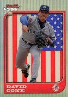 1997 Bowman Chrome International #76 David Cone Refractor Baseball Card