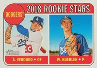 2018 Topps Heritage  #266 Alex Verdugo/Walker Buehler Baseball Card