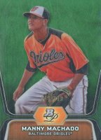 2012 Bowman Platinum Prospects #BPP23 Manny Machado Green Refractor Baseball Card