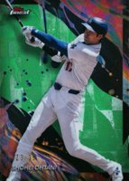 2024 Topps Finest #177 Shohei Ohtani Green Refractor Baseball Card