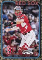 2024 Topps #104 Connor Wong Memorial Day Camo Baseball Card
