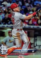 2018 Topps Chrome #40 Harrison Bader Refractor Baseball Card