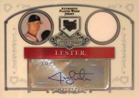 2006 Bowman Sterling #BS-JTL Jon Lester Autograph Relic Baseball Card