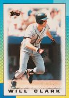 1990 Topps Mini League Leaders #84 Will Clark Baseball Card