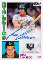 2019 Topps Update 1984 Topps Baseball Autographs #JCA Jose Canseco 150th Anniversary Baseball Card
