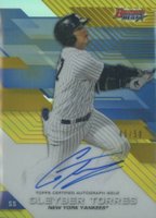 2017 Bowman's Best Best of 2017 Autograph #B17GT Gleyber Torres Gold Refractor Baseball Card