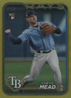 2024 Topps #82 Curtis Mead Gold Foil Baseball Card