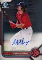 2022 Bowman Chrome Prospect Autographs #CPAMMY Marcelo Mayer Baseball Card