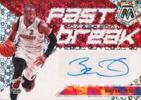 2019 Panini Mosaic Autographs Fast Break #FBDWD Dwyane Wade Basketball Card