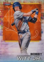 2021 Bowman's Best #15 Bobby Witt Jr. Orange Refractor Baseball Card