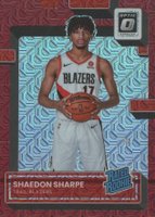 2022 Panini Donruss Optic #249 Shaedon Sharpe Red Choice Basketball Card