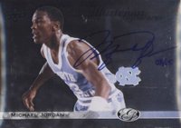 2013 Leaf Best Of Basketball Illustrious Signatures #9 Michael Jordan 2011 UD All-Time Greats Basketball Card