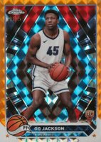 2023 Topps Chrome #54 G.G. Jackson Orange Geometric Basketball Card