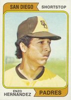 1974 Topps #572 Enzo Hernandez Baseball Card