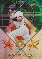 2001 Finest All Stars #FAS2 Derek Jeter Refractor Baseball Card