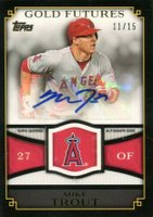 2012 Topps Gold Futures Autographs #MTR Mike Trout Baseball Card